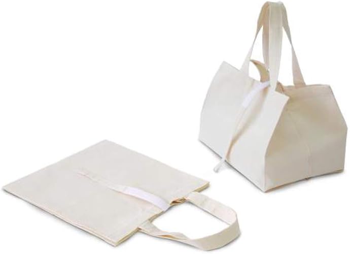 Amazon コットン コンビニ袋 無地 無漂白コットン 綿 マチ付き ランチバッグ ランチトート エコバッグ ショッピングバッグ 買い物袋 手提げかばん 雑貨屋hinac バッグ スーツケース
