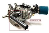 Header Exhaust Pipe for Go Kart Predator 301cc & 420cc, GX Hondas