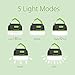 tomons Rechargeable LED Lantern 5200mAh Lithium Powerbank IP65 Waterproof Outdoor Lights Portable Camping Lantern Tent Lamp for Camping, Hiking, Fishing and Emergencies - Green