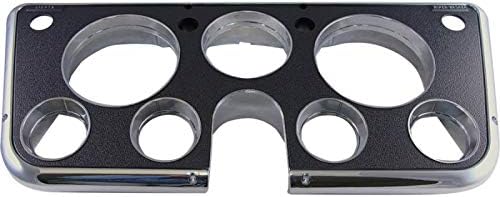 Eckler's Premier Quality Products 61159042 Chevy Truck Dash Bezel With Chrome Edges Black