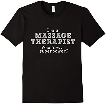 Men's massage therapist gifts- Massage therapy is my superpower XL Black