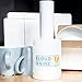 2 Pack Shrink Wrap Roll, Industrial Stretch Wrap for Moving - Moving Supplies & Packing Supplies, Durable Plastic Wrap for Moving, Pallet Packing Wrap with Handle, Shrink Film, 80 Gauge, 5