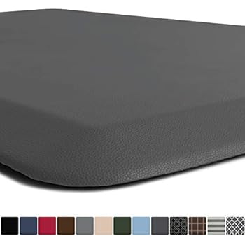 GORILLA GRIP Original Premium Anti-Fatigue Comfort Mat, Phthalate Free, Ships Flat, Ergonomically Engineered, Extra Support and Thick, Kitchen and Office Standing Desk, 39x20, Charcoal