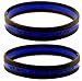Heroes Live Forever Thin Blue Line Wristband