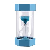 10 Minutes Gravity Sandglass Hourglass Visual Timer Precise Sand Clock, Durable Vlue Sand Timer