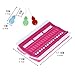 AhlsenL Embroidery Floss Organizer Kit - 30 Positions Embroidery Thread Organizer with Needle Threaders Sewing Needles Pins Holder Multi-Function Craft DIY Reusable Sewing Accessory (Green)