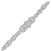 Handmade Rhinestone Crystal Applique Belt with Pearls for Wedding Dresses and Bridal Sashes or Headpieces-Beaded Rhinestones Sewing or Hot Fix-Sliver-1 Piece-(18”2.4”in)