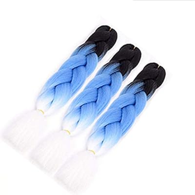 Ombre Braiding Hair Kanekalon Jumbo Braids 3 Tone Color Synthetic