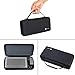 Carry Pouch Protective Box Bag Cover Case for Bowers & Wilkins T7 Creative Sound Blaster Roar 2 / Creative Sound Blaster Roar Portable Bluetooth Speaker Extra Space for Plug & Cables (Black)