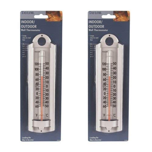Taylor IndoorOutdoor Aluminum Wall Thermometer (2 Pack) … Pricepulse