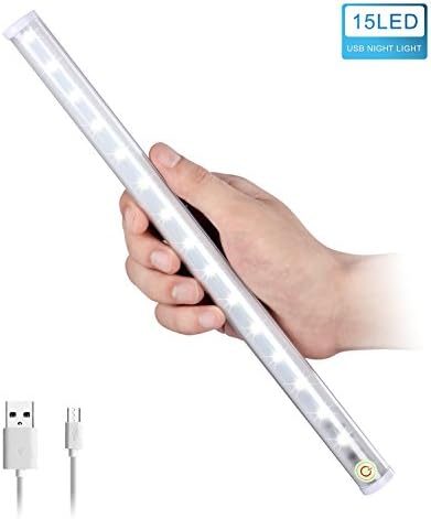 LED Vanity Lights, Dimmable Mirror Light for Makeup, Portable USB Recharged Closet Night Lights for Outdoor Camping, Hallway, Bedroom, Kitchen, Cabinet - 6500K, 1 Pack