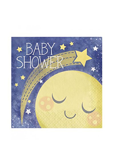 Moon and Stars Baby Shower Lunch Napkins (16 ct)