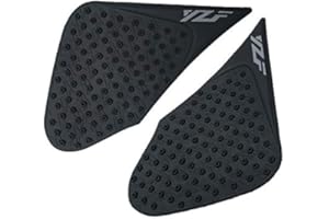 ZXXM Black Gas Fuel Tank Pad Traction Side Fuel Knee Grip Decal Compatible with Yamaha YZF R3 2015-2017
