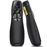 BEBONCOOL Wireless Presenter Remote, 2.4GHz Wireless USB Presenter PowerPoint Remote PPT Clicker for Presentation