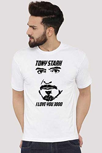 The Print Hub Men S Poly Cotton Tony Stark I Love You 3000 Printed