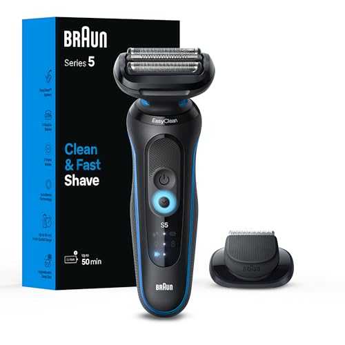 Braun Electric Shaver for Men, Series 5 5118s, Waterproof, Wet & Dry Shave, Tur…