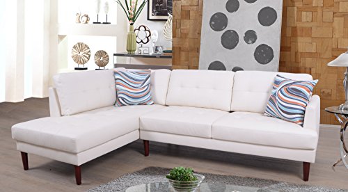 Lifestyle Furniture Padilla Two Piece Left Chaise Sectional Sofa Set With Toss Pillows White Faux Leather Buy Online In Cambodia Lifestyle Furniture Products In Cambodia See Prices Reviews And