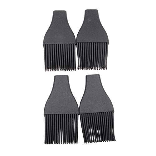MUZOCT 2Pcs 12" BBQ Basting Brush Silicone Bristles Stainless Steel Handle Pastry Baking Brush with 4pcs Brush Head