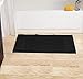 Utopia Towels Cotton Banded Rug, Bath Mats, Not a Bathroom Rug, 21 by 34 Inches, 100% Ring Spun Cotton, Highly Absorbent Shower Bathroom Floor Mat, Black, 2 Pack