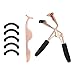 Leryeu Eyelash Curler Premium Eyelash Professional Makeup Tool With 5 Replacement Silicone Refill Pads and False Eyelashes Applicator-Used to Get Gorgeous Eye Lashes(Rose Gold)