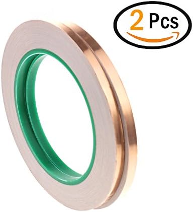 Inxens Copper Foil Tape Double-sided Conductive Adhesive Set of 2