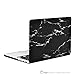 TOP CASE - Black Marble Rubberized Hard Case Compatible MacBook Pro 15