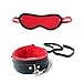 Feeke Restraints for Sex, 10 Pcs BDSM Toys Leather Bondage Sets Bed Restraint Kits Kinky Handcuffs for Bondageromance Sex Toys Restraining Straps Thigh Game Tie up for Couples Women Men