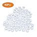 HAUTOCO 90pcs 20mm Glass Dome Cabochons Clear Round Cabochon Tiles, Non-calibrated Round 0.79 inch/20mm for Rings Cameo Pendants Bookmarks Bracelets Photo Charms and Jewelry Necklaces