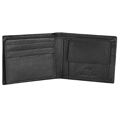 WILDHORN Mens RFID Protected Leather Wallet (Black)