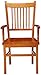 Marbrisa Slat Back Arm Chairs, Sienna Brown (Set of 2)