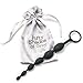 Fifty Shades of Grey Pleasure Intensified Black Silicone Anal Beads - Graduated Size - 7.5 inch