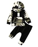 Infant Baby Boys Camouflage Hoodie Tops +Long Pants Outfits Set Clothes 0-3Y (18-24 Months, 10-18 days shipping)