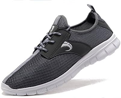 Men's Walking Shoes Lightweight Sneakers Mesh Breathable Running Shoes Casual Athletic Fitness Shoes