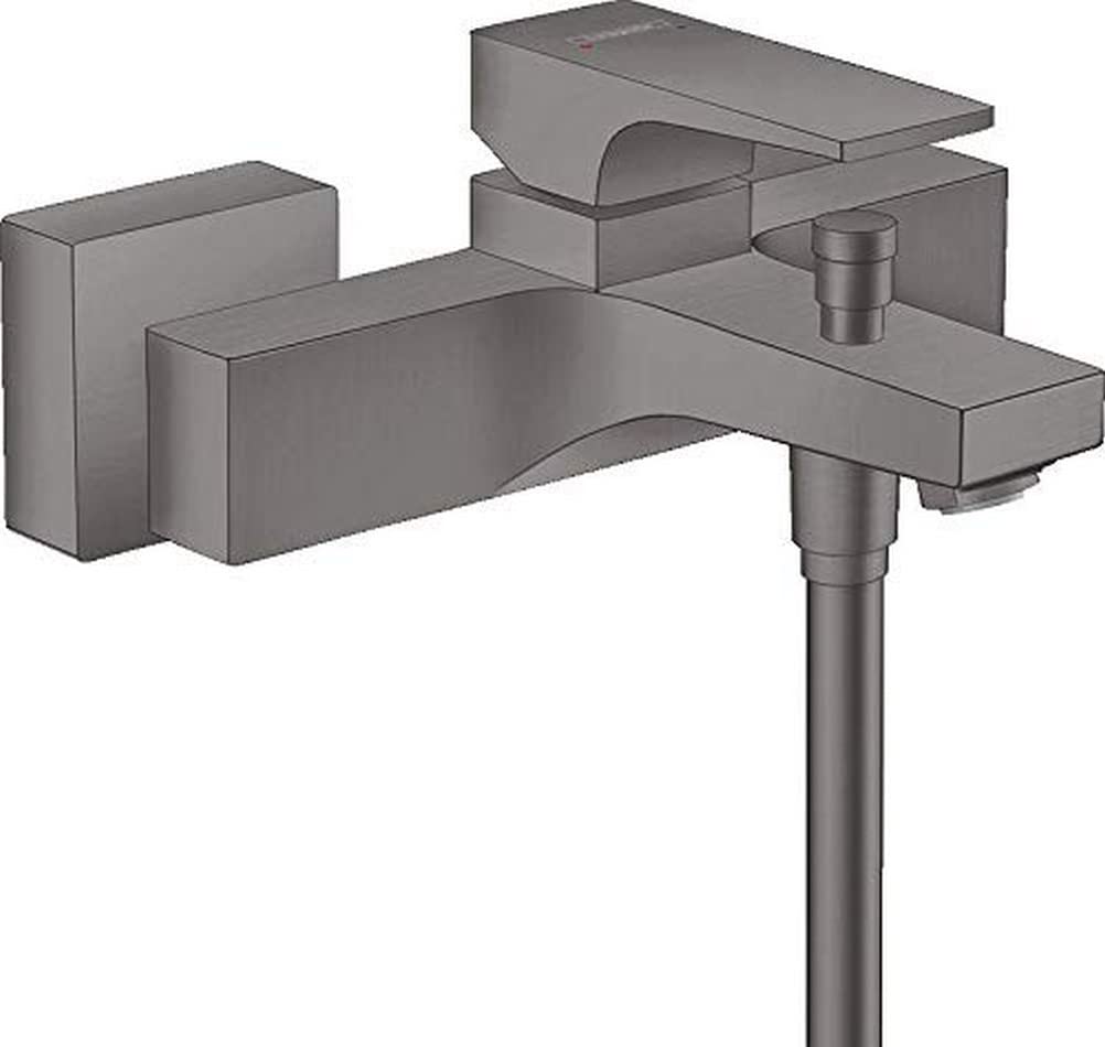 hansgrohe Metropol Bath Mixer Tap Surface-Mounted Single Lever Bath Mixer Brushed Black Chrome