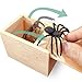 GIIOASA Rubber Spider Prank Surprise Box，Handcrafted Wooden Surprise Box, Fun Practical Surprise Joke Boxes,SpiderBox-Single
