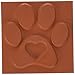 Deep Red Stamps Pawprint Rubber Cling Stamp 2 x 2 inches