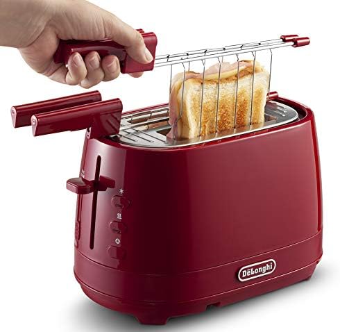 - Tostadora con pinzas - 550W de potencia - Modelo n. CTLAP2203 rojo