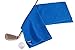 Microfiber Deep Waffle Weave Golf Towel 2 Pack，Light Weight & Quick Drying. Best for Cleaning All Types of Clubs, Irons & Drivers.(Blue & Gray 16