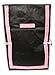 Earthwise Reusable Storage Bags Totes Extra Large Container Backpack Handles w/Zipper closure in Matte Black Great for Moving, Compatible with Ikea Frakta Carts (Set of 4) (Pink)