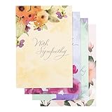 DaySpring Sympathy - Inspirational Boxed Cards - Watercolor Flowers - 53695