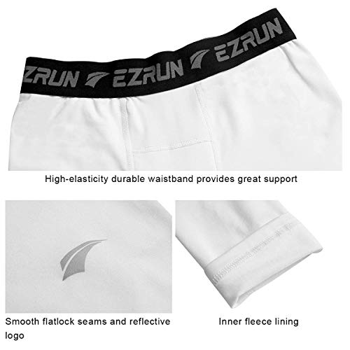image for EZRUN Youth Boys' Leggings Thermal Base Layer Sports Soccer Tights Fle