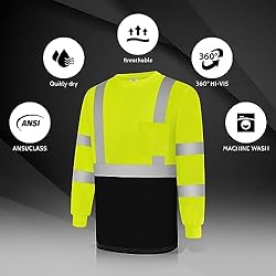 Uno Mejor High Visibility Shirts for Men Class 3 Hi
