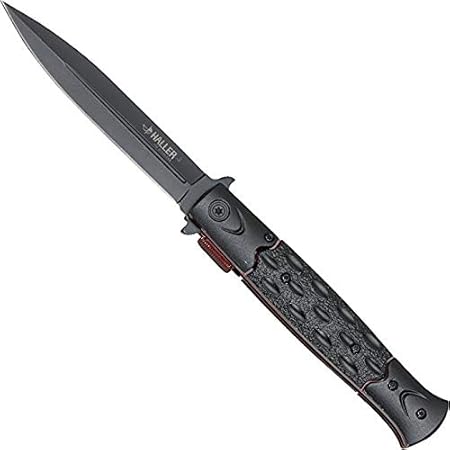 Haller Stiletto Taschenmesser Schwarz