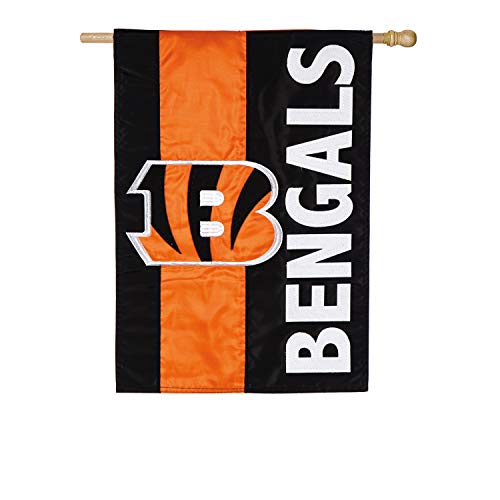 Team Sports America Cincinnati Bengals Embellish Reg Flag, Multicolor