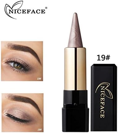 Poluck Women's Eye Shadow Sticks 20 Colors Optional Natural Nudes Smokey Shades Lipstick-style Rotation Waterproof Long Lasting Eye Shadow Pencil Pen Cosmetic (S)