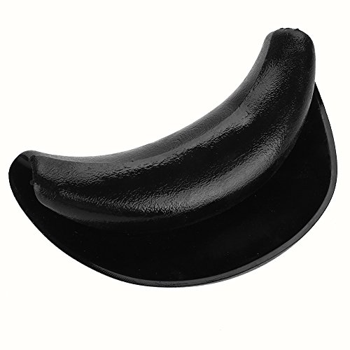 Silicone Neck Pillow for Hair Washing, Gel Cushion for Shampoo Basin, Black, 14 x 7 cm, for Home or Salon Use