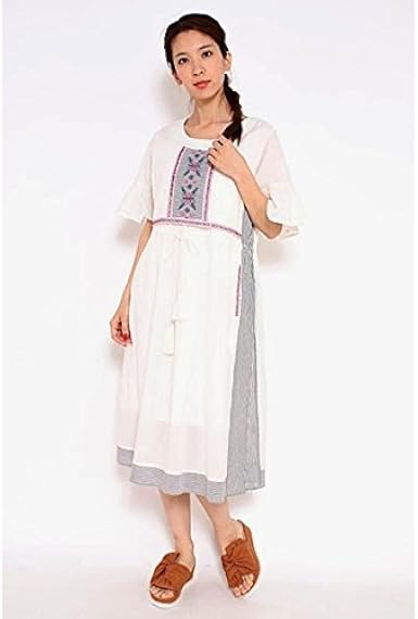 Amazon アズノゥアズドゥバズ As Know As De Base インドの贈り物op ベージュ0 ワンピース チュニック 通販