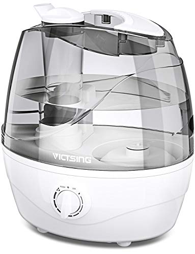 Homasy Victsing Upgraded Humidifier, 2.2L Cool Mist Ultrasonic