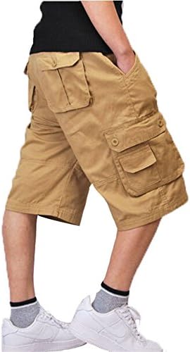 Congs Men's Survivor Outdoor MILITARY Cotton Cargo Short Pants-khaki-Tag 36/US 34