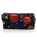 LParkin Space Canvas Galaxy Pencil Case Gifts Pen Bag Pouch Box Gadget Stationary Case Makeup Cosmetic Bag